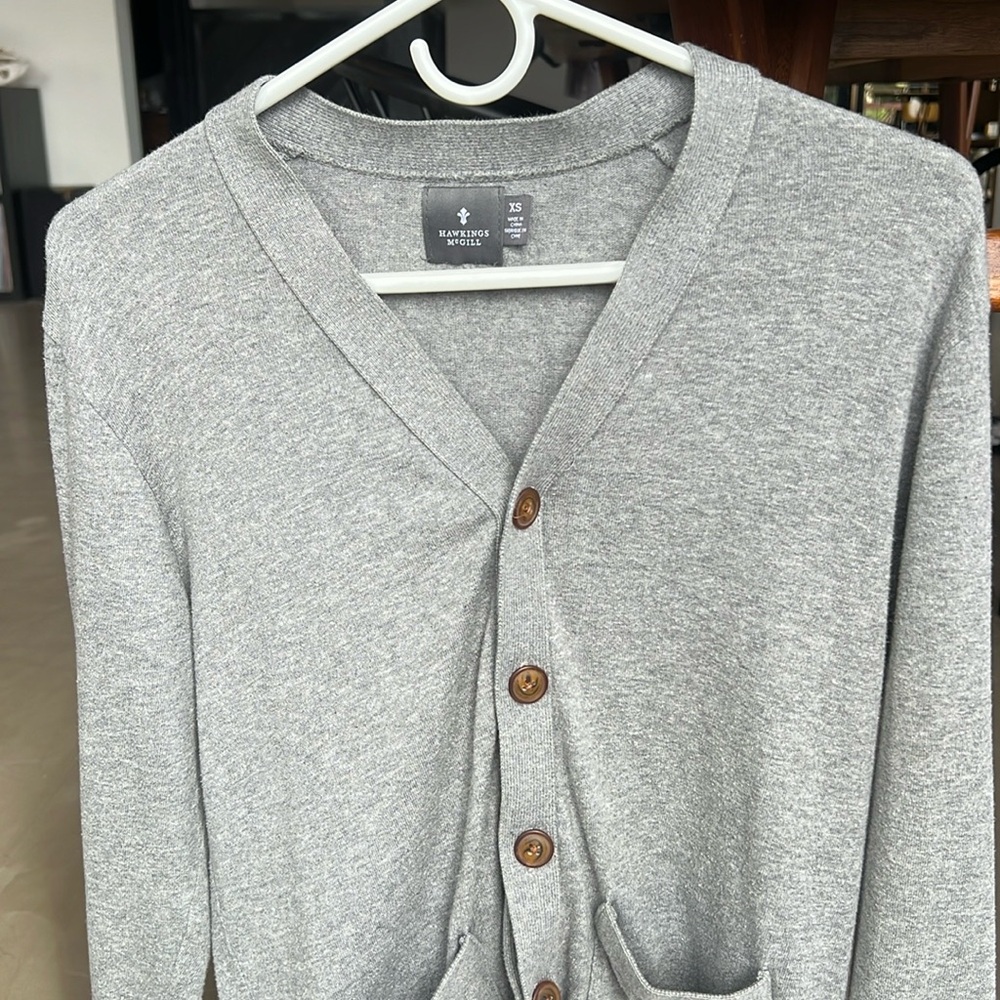 Hawkins McGill grey cardigan.